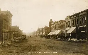Sunshades Prints: Main Street, Marysville, Kansas, USA