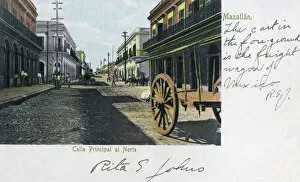Main street in Mazatlan, Sinaloa, Mexico