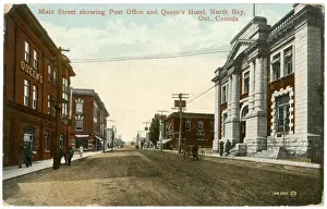 Poles Prints: Main Street, North Bay, Ontario, Canada