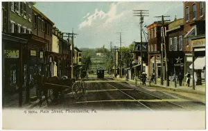 Pennsylvania Prints: Main Street - Phoenixville, Pennsylvania, USA