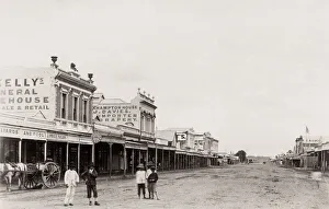 Main Street, Rockhampton, Australia, shops and pedestrians
