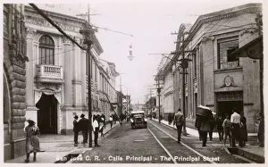 Pilasters Prints: Main street, San Jose, Costa Rica, Central America