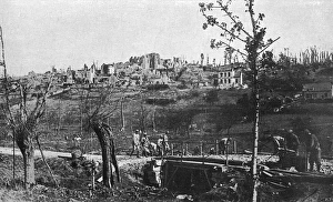 Aisne Gallery: Maintaining lines of communication (roads) - on Aisne Front