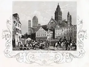 Mainz : after their defeat at Leipzig, the French troops occupy Mainz in the course of