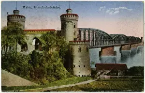 Mainz Prints: Mainz, Germany - Eisenbahnbrucke