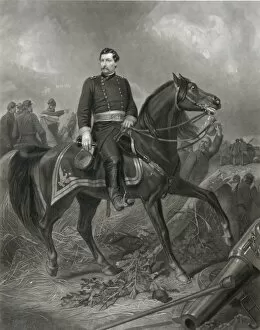 Antietam Gallery: Maj. Gen. Geo. B. McClellan. On the Battle Field of Antietam