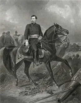 Maj. Gen. Geo. B. McClellan. On the Battle Field of Antietam