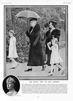Richmond Prints: Her Majesty Queen Mary, accompanied by the Duchess of York (later Elizabeth