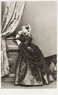Covering Prints: Her Majesty Queen Victoria, from a carte de visite 1858