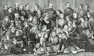 Her majesty Queen Victoria and the members of the royal fami