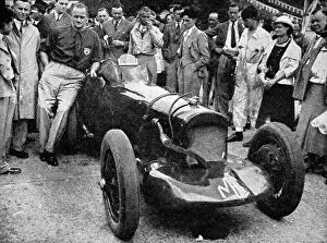 Records Gallery: Major A.T. Gardner with his new 1100-cc M.G. car