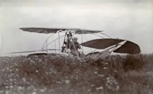 Dagenham Prints: Major Baden-Powell in his ?Quadruplane? of 1909 at Dagenham