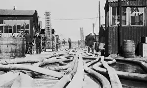 Major fire in Waterden Road, Homerton, E15, WW2