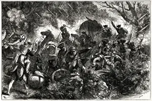 1755 Prints: Major General Edward Braddocks force attacked during an expedition against