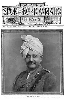 Crickets Prints: Major H. H. Ranjitsinhji Jamsaheb of Nawanagar, WW1