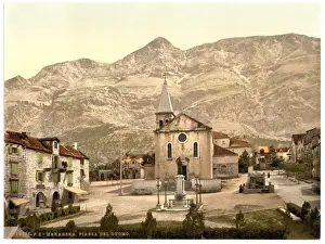 Makarska, Cathedral Square, Dalmatia, Austro-Hungary