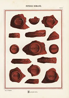 Faience Gallery: Makers marks on Roman pottery