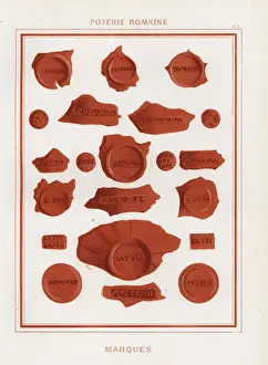 Makers marks on Roman pottery