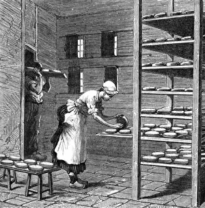Drying Prints: Making Camembert 1870