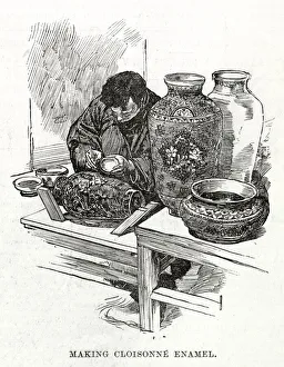 Artisan Collection: Making Cloisonne enamel - Japanese village in London