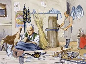Bench Collection: Making horse tack in a workshop