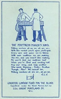 Mattress Prints: Making Mattresses - Blind Workers, London