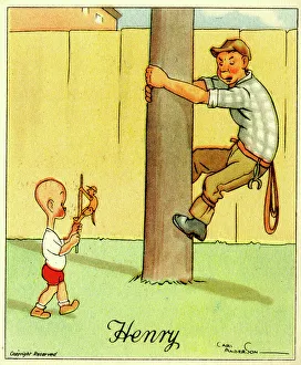 Workman Prints: Making a Monkey of Him, Henry cartoon