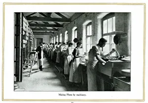 Making plates by machinery, Alfred Meakin