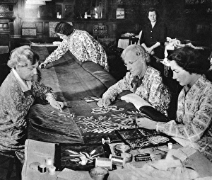 Images Dated 13th June 2011: Making Queen Elizabeth IIs coronation robe
