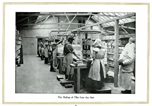 Dust Prints: Making tiles from clay dust, Alfred Meakin