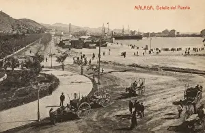 Malaga Prints: Malaga, Spain - View of the Port