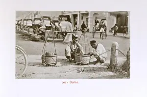 Lumpur Prints: Malaysia - Kuala Lumpur - Durian seller