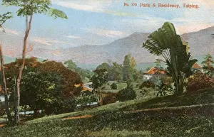 Malaysian Prints: Malaysia - The Old British Residency and Park at Taiping