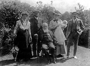 Malby Prints: Malby family group photo in their garden