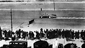 Daytona Prints: Malcolm Campbell setting new world land speed record