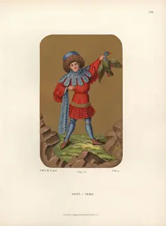 Regnier Prints: Male dress from the early 15th century