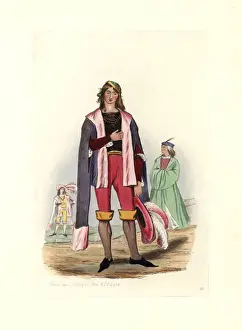 London Prints: Male fashion from the reign of Henry VII, 1485-1509