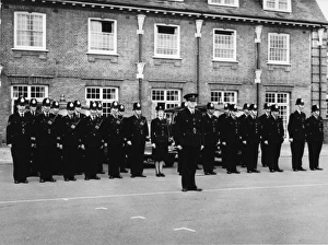 Policewomen Gallery: Male and female police officers at an inspection parade