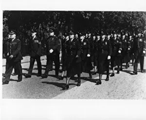 Male and female police officers in Nijmegen March, Holland