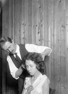 Barber Prints: Male Hairdresser
