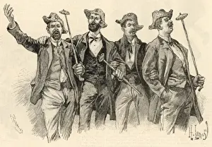 Shouting Prints: A male quartet
