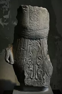 Male torso in Egytianesque dress. Cyprus