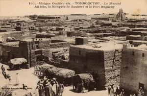 Mudbrick Prints: Mali, Timbuktu - The Market, Sankore Mosque and Hugueny Fort