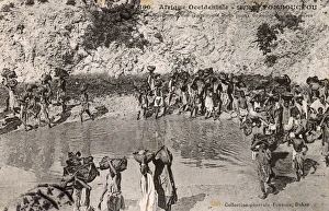 Ponds Collection: Mali - Timbuktu - The Ponds (Mares) - Fetching water