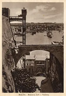 Malta - Barracca Lift, Valletta