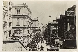Reale Gallery: Malta - Procession on Royal Street, Valletta - WWI era