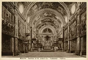 Mediterranean Collection: Malta - Valletta - Interior of St Johns Co-Cathedral