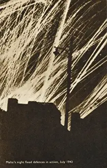 Maltas Defences firing - WWII