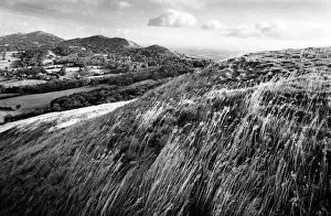 Windy Prints: The Malvern Hills above Droitwich, Worcestershire, England
