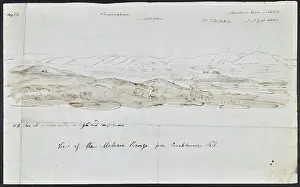 Murchison Prints: Malvern Range from Crookbarrow Hill